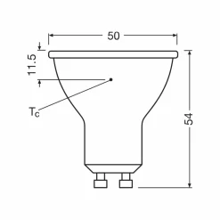 OSRAM Source lumineuse LED réflecteur GU10 6,9W 60° 830 claire| Ampoules Led|Ampoules Led