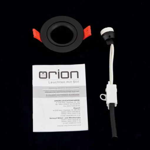 ORION Spot encastré Choice aluminium, inclinable, noir| Spots Encastrés Led|Luminaires Led D'Intérieur