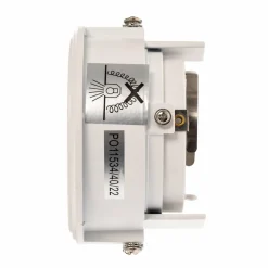 FARO BARCELONA Spot encastré Hyde 1 lampe rond inclinable blanc| Spots Encastrés Led|Luminaires Led D'Intérieur