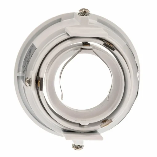 FARO BARCELONA Spot encastré Hyde 1 lampe rond inclinable blanc| Spots Encastrés Led|Luminaires Led D'Intérieur