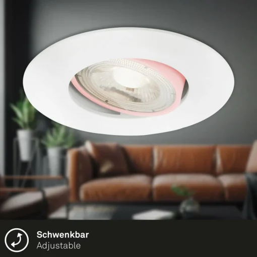 Briloner Spot encastré LED 7602 x3 IP65 3 000 K blanc| Spots Encastrés Led|Luminaires Led D'Intérieur