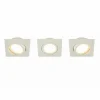 Lindby Spot encastré LED Andrej angulaire blanc, lot de 3| Spots Encastrés Led|Luminaires Led D'Intérieur