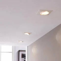Lindby Spot encastré LED Andrej angulaire blanc, lot de 3| Spots Encastrés Led|Luminaires Led D'Intérieur