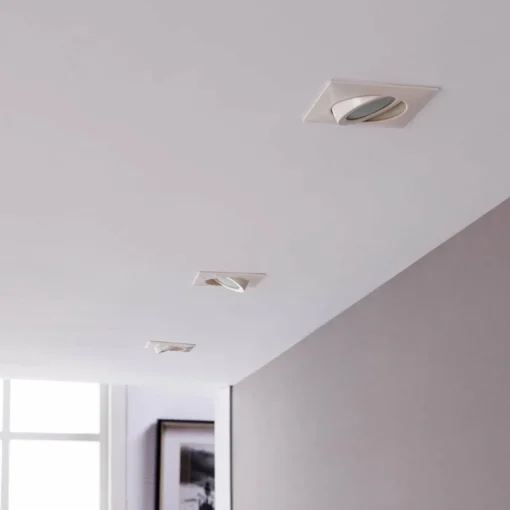 Lindby Spot encastré LED Andrej angulaire blanc, lot de 3| Spots Encastrés Led|Luminaires Led D'Intérieur