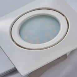 Lindby Spot encastré LED Andrej angulaire blanc, lot de 3| Spots Encastrés Led|Luminaires Led D'Intérieur