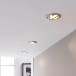 Lindby Spot encastré LED Andrej, rond, alu, lot de 3| Spots Encastrés Led|Luminaires Led D'Intérieur