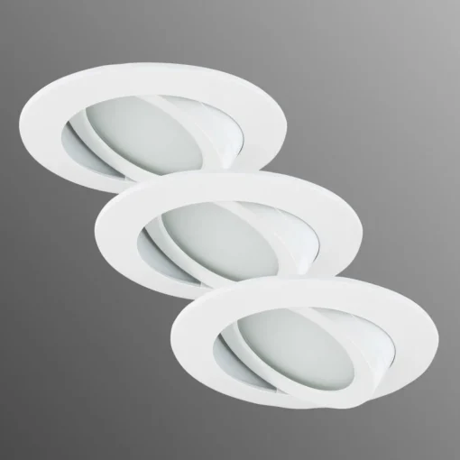 Briloner Spot encastré LED blanc en set de 3 orient.| Spots Encastrés Led|Luminaires Led D'Intérieur