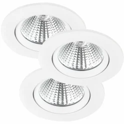 Nordlux Spot encastré LED Freemont 2 700 K par 3, blanc| Spots Encastrés Led|Luminaires Led D'Intérieur