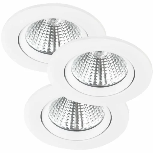 Nordlux Spot encastré LED Freemont 2 700 K par 3, blanc| Spots Encastrés Led|Luminaires Led D'Intérieur