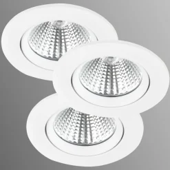 Nordlux Spot encastré LED Freemont 2 700 K par 3, blanc| Spots Encastrés Led|Luminaires Led D'Intérieur