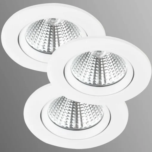 Nordlux Spot encastré LED Freemont 2 700 K par 3, blanc| Spots Encastrés Led|Luminaires Led D'Intérieur