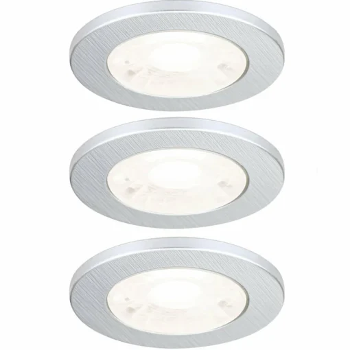 ORION Spot encastré meuble LED Artist lot de 3 argenté| Luminaires Led D'Intérieur