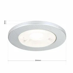 ORION Spot encastré meuble LED Artist lot de 3 argenté| Luminaires Led D'Intérieur