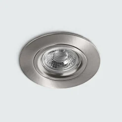 Heitronic Spot encastrable LED DL6809, rond, nickel| Spots Encastrés Led|Luminaires Led D'Intérieur