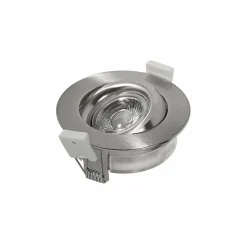 Heitronic Spot encastrable LED DL6809, rond, nickel| Spots Encastrés Led|Luminaires Led D'Intérieur