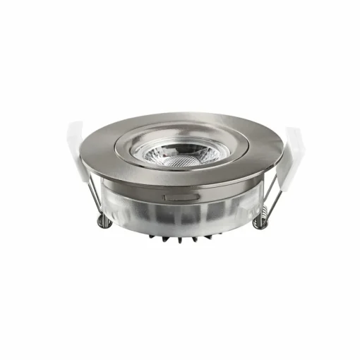 Heitronic Spot encastrable LED DL6809, rond, nickel| Spots Encastrés Led|Luminaires Led D'Intérieur