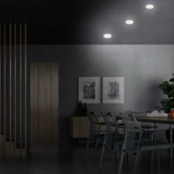 Briloner Spot encastrable LED Plat, blanc, Ø 10 cm, 4.000K| Spots Encastrés Led|Luminaires Led D'Intérieur