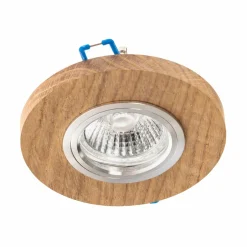 BRITOP Spot encastrable Sirion, rond, Ø 10 cm, bois de chêne, set de 3 pièces| Spots Encastrés Led|Luminaires Led D'Intérieur