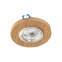 BRITOP Spot encastrable Sirion, rond, Ø 10 cm, bois de chêne, GU10| Spots Encastrés Led|Luminaires Led D'Intérieur