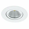 EGLO Spot LED Saliceto rond pivotant 4 000 K blanc| Spots Encastrés Led|Luminaires Led D'Intérieur