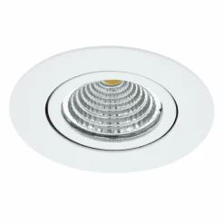 EGLO Spot LED Saliceto rond pivotant 4 000 K blanc| Spots Encastrés Led|Luminaires Led D'Intérieur
