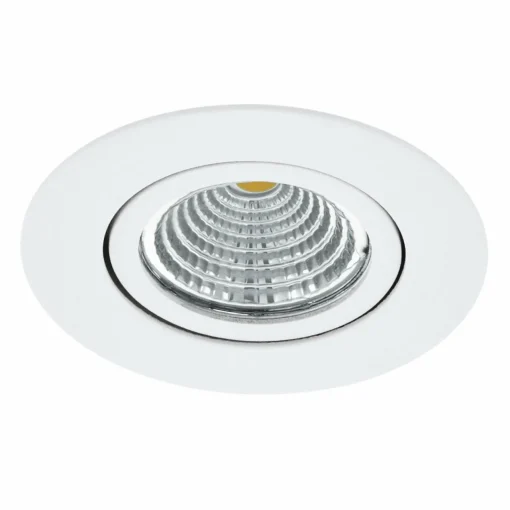 EGLO Spot LED Saliceto rond pivotant 4 000 K blanc| Spots Encastrés Led|Luminaires Led D'Intérieur