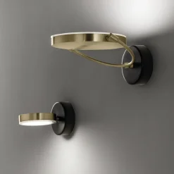 Sil-Lux Spot mural LED Giotto B abat-jour inclinable, doré| Spots Et Projecteurs Led|Spots