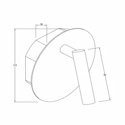 Lucide Spot mural LED rechargeable Jolijn, noir, Ø 10,2 cm, aimant| Appliques Murales Led|Appliques Murales