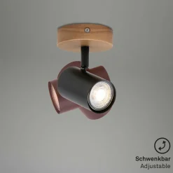 Briloner Spot mural Muritz, base en bois| Spots Et Projecteurs Led|Spots
