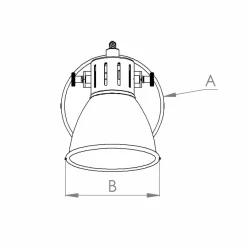 EGLO Spot mural Seras, laiton brossé or, 1 lampe| Spots Et Projecteurs Led|Spots