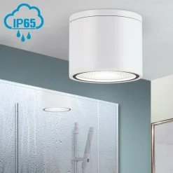 ORION Spot plafond LED Sputnik IP65 Ø 14,5 cm blanc| Spots Et Projecteurs Led|Spots