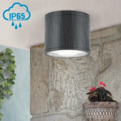 ORION Spot plafond LED Sputnik IP65 Ø 14,5 cm noir| Spots Et Projecteurs Led|Spots