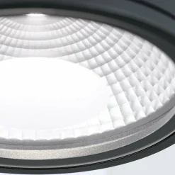 ORION Spot plafond LED Sputnik IP65 Ø 14,5 cm noir| Spots Et Projecteurs Led|Spots