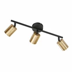 FISCHER & HONSEL Spot plafond LED Vano feuille d’or, 3 lampes, long| Spots Et Projecteurs Led|Spots