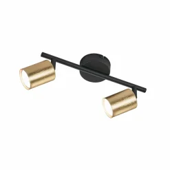 FISCHER & HONSEL Spot plafond LED Vano feuille d’or, 2 lampes| Spots Et Projecteurs Led|Spots