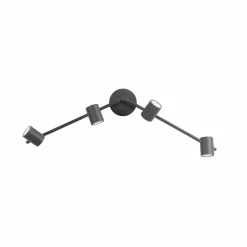 JUST LIGHT. Spot plafond Tarik GU10 LED à 4 lampes anthracite| Spots Et Projecteurs Led|Spots