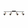 EGLO Spot pour plafond LED Barnham, longueur 78 cm, noir/cuivre| Spots Et Projecteurs Led|Spots