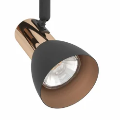 EGLO Spot pour plafond LED Barnham, longueur 78 cm, noir/cuivre| Spots Et Projecteurs Led|Spots