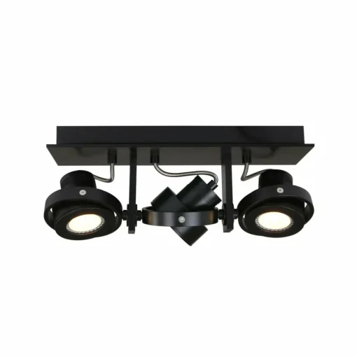 Steinhauer Spot pour plafond LED Quatro, à 3 lampes, noir| Plafonniers Led|Plafonniers