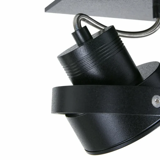 Steinhauer Spot pour plafond LED Quatro, à 3 lampes, noir| Plafonniers Led|Plafonniers