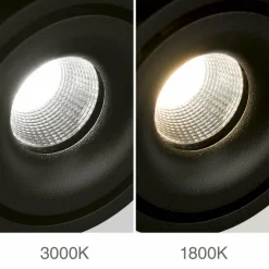 ORION Spot pour plafond LED Specter, noir, Ø 8,4 cm, aluminium| Spots Et Projecteurs Led|Spots