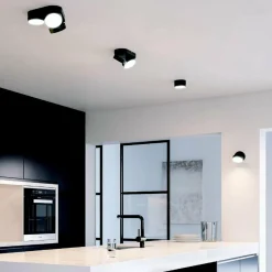 LUTEC Spot pour plafond LED Stanos CCT, 1 lampe, noir| Spots Et Projecteurs Led|Spots