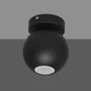 HELAM Spot pour plafond Midnight entièrement noir à 1 lampe fixe| Spots Et Projecteurs Led|Spots