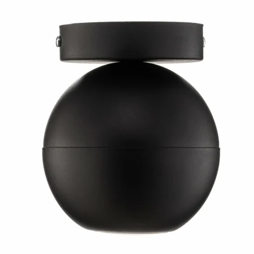 HELAM Spot pour plafond Midnight entièrement noir à 1 lampe fixe| Spots Et Projecteurs Led|Spots