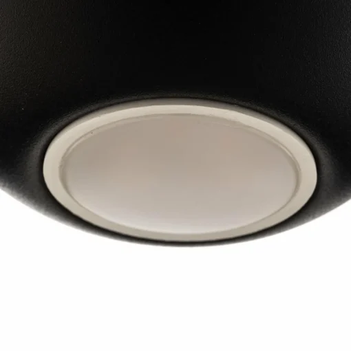HELAM Spot pour plafond Midnight entièrement noir à 1 lampe fixe| Spots Et Projecteurs Led|Spots