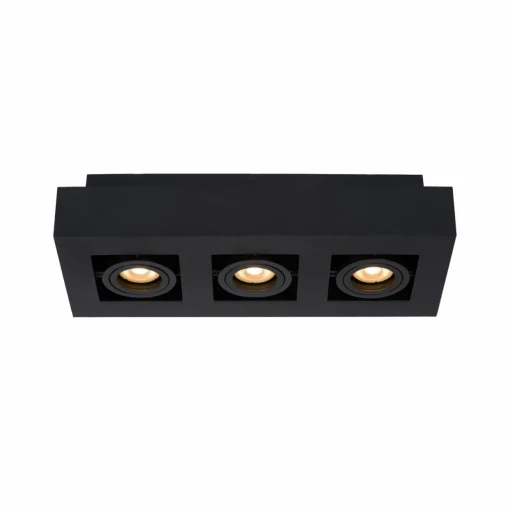 Lucide Spot pour plafond Xirax, à 3 lampes, noir| Spots Et Projecteurs Led|Spots