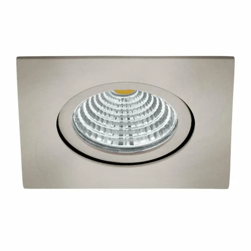 EGLO Spot Saliceto angulaire pivotant 2 700K nickel| Spots Encastrés Led|Luminaires Led D'Intérieur