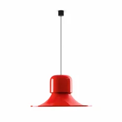 Stilnovo Campana suspension LED, DALI, rouge| Suspensions Led|Suspensions