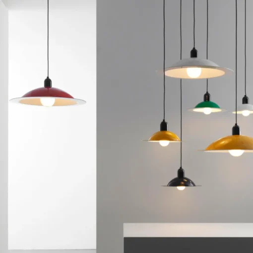 Stilnovo Lampiatta suspension LED, Ø 50cm, corail| Suspensions Led|Suspensions