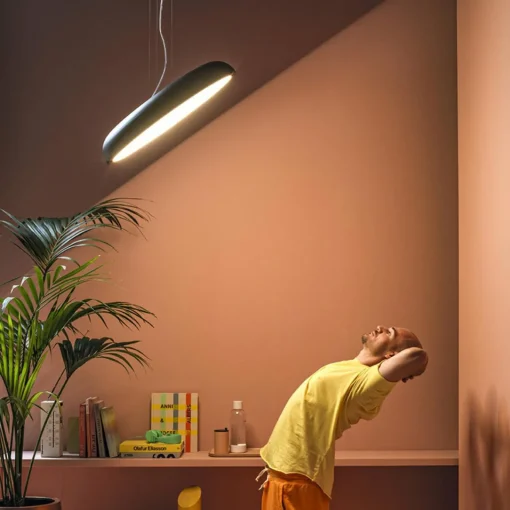 Stilnovo Reflexio LED suspension, Ø65cm, noir| Suspensions Led|Suspensions